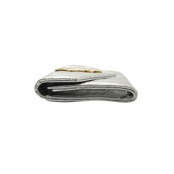 Silver Flap Compact Envelope Wallet - Picture 2 of 5
